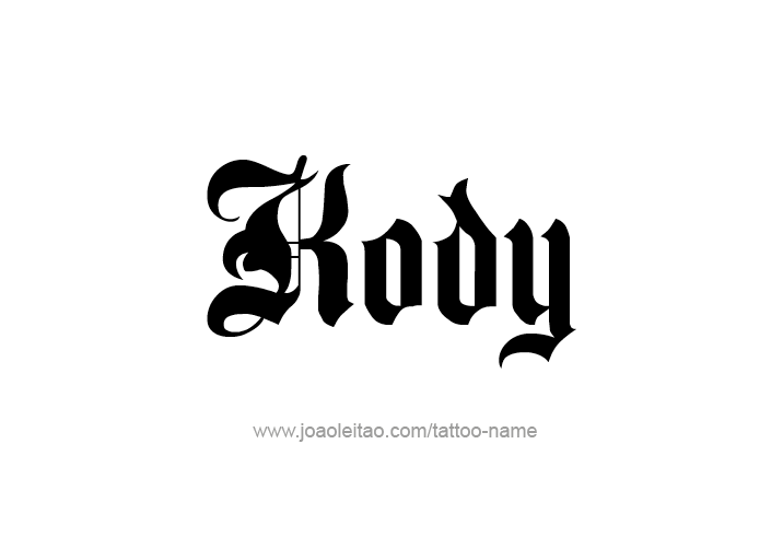 Tattoo Design  Name Kody   