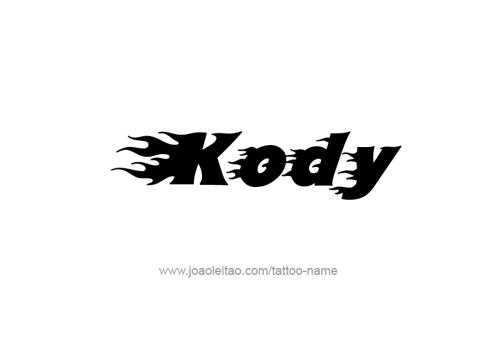 Tattoo Design  Name Kody   