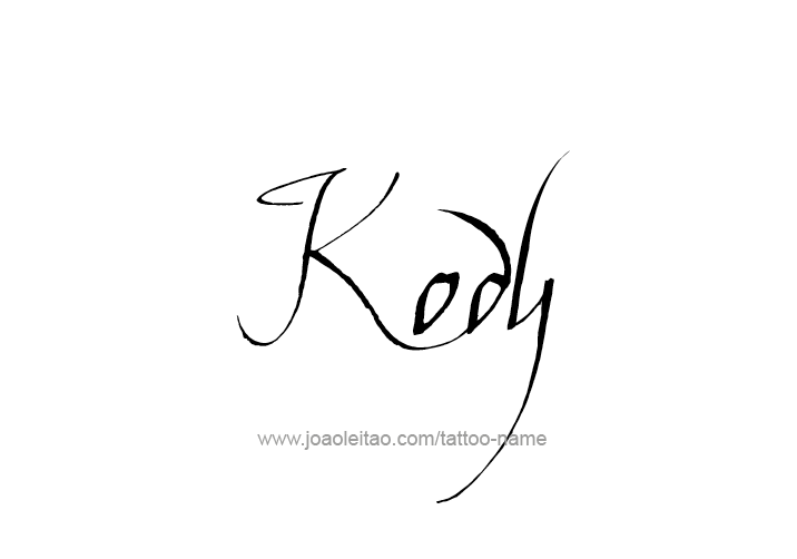 Tattoo Design  Name Kody   