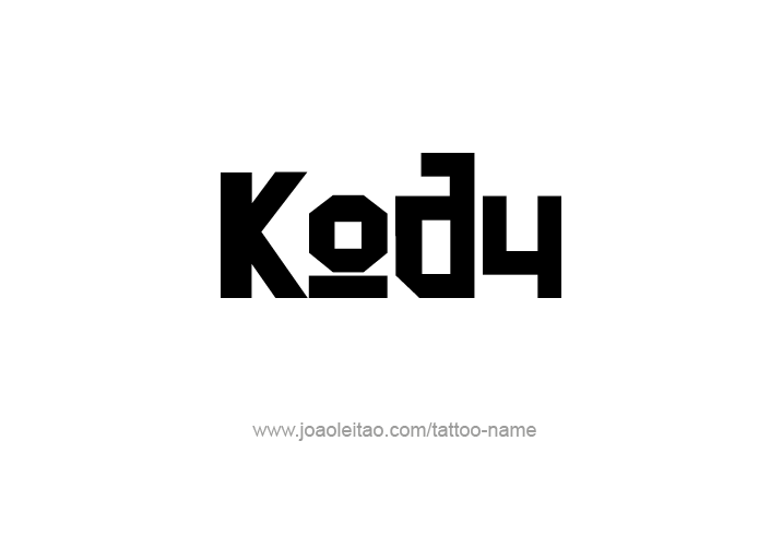 Tattoo Design  Name Kody   