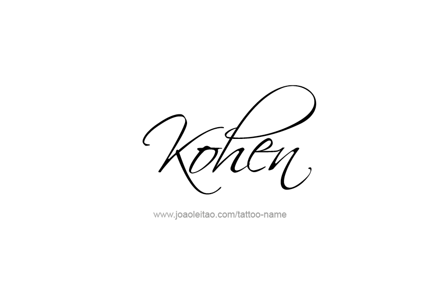 Tattoo Design  Name Kohen   