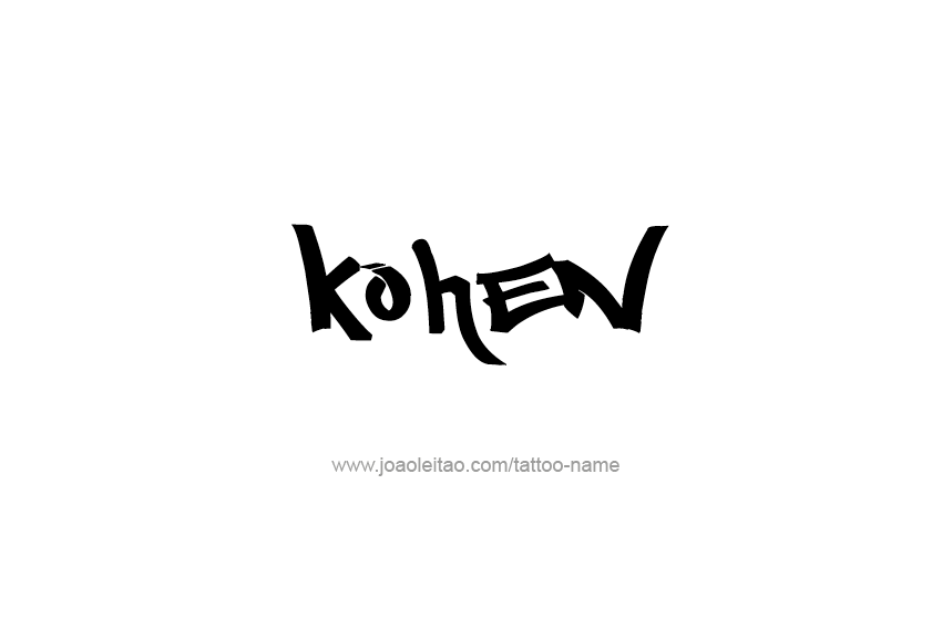 Tattoo Design  Name Kohen   