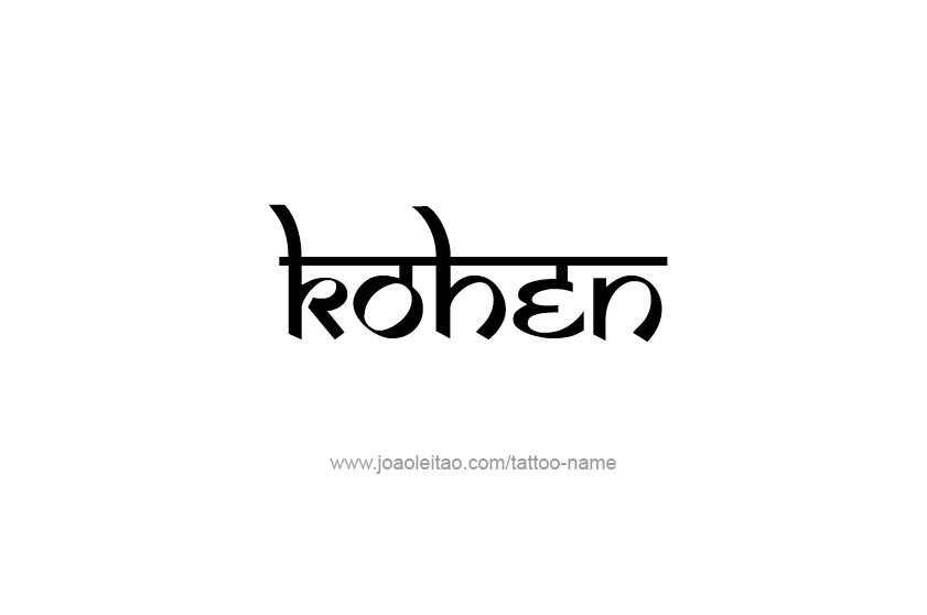 Tattoo Design  Name Kohen   