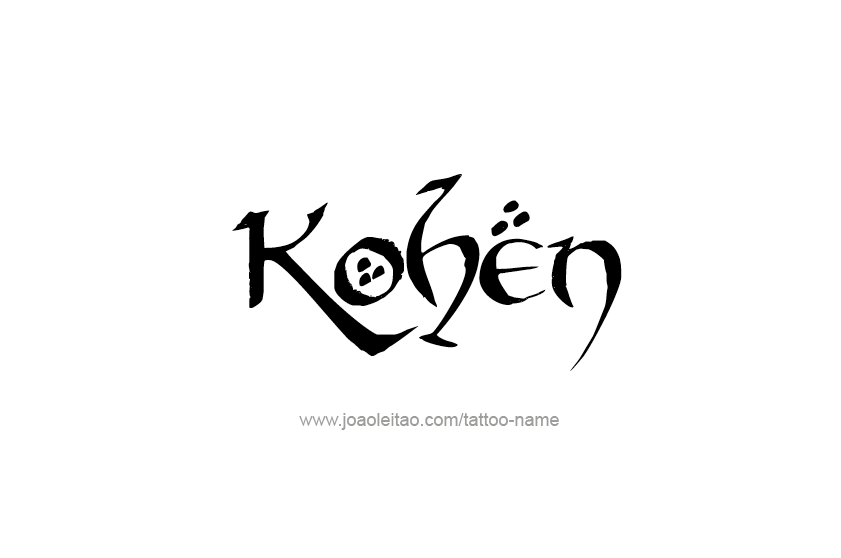 Tattoo Design  Name Kohen   