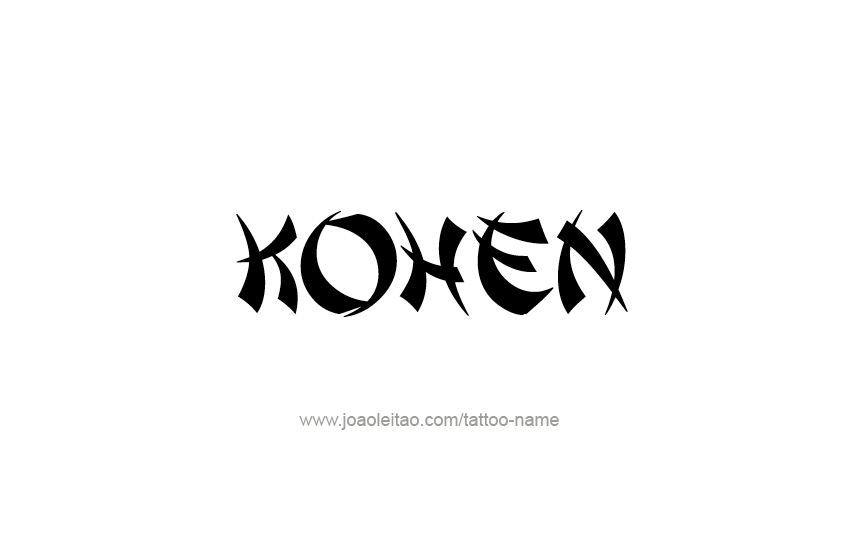 Tattoo Design  Name Kohen