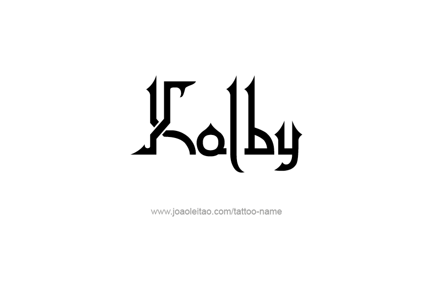 Tattoo Design  Name Kolby   