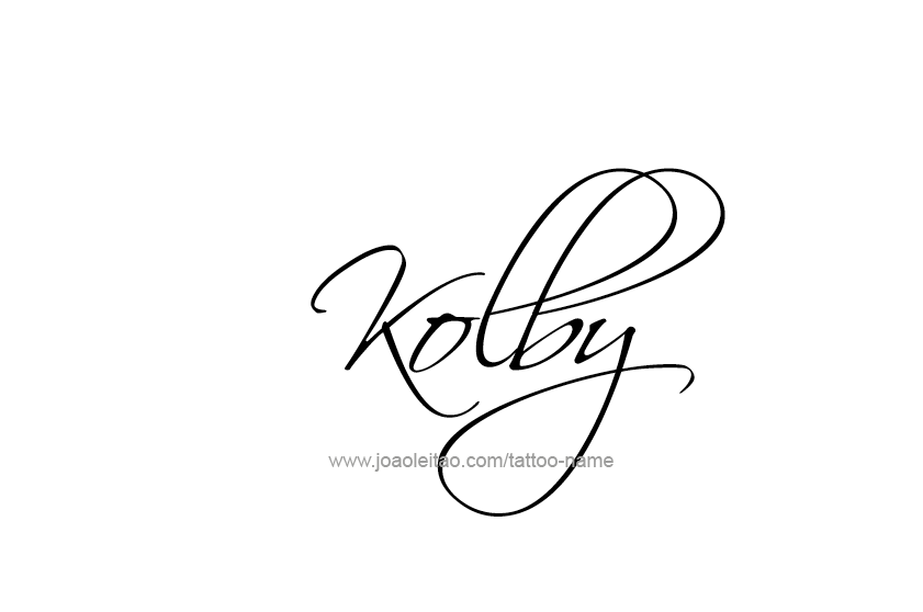 Tattoo Design  Name Kolby   