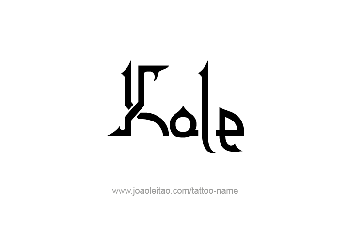 Tattoo Design  Name Kole   