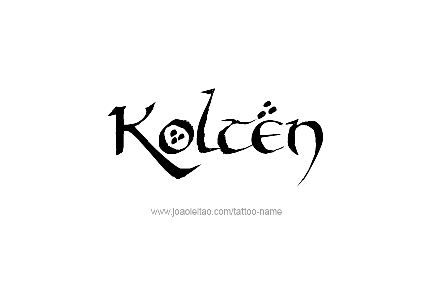 Tattoo Design  Name Kolten   