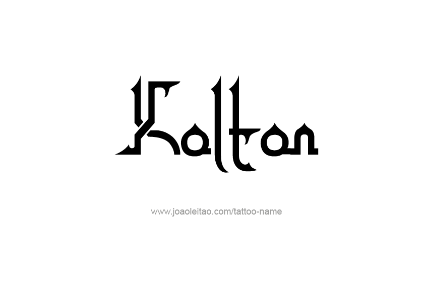 Tattoo Design  Name Kolton   