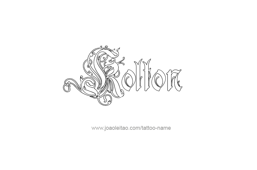 Tattoo Design  Name Kolton   