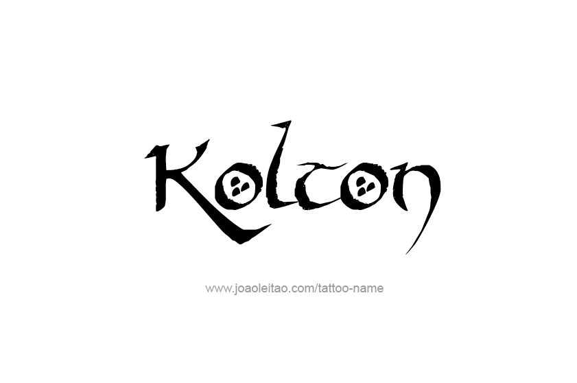 Tattoo Design  Name Kolton   