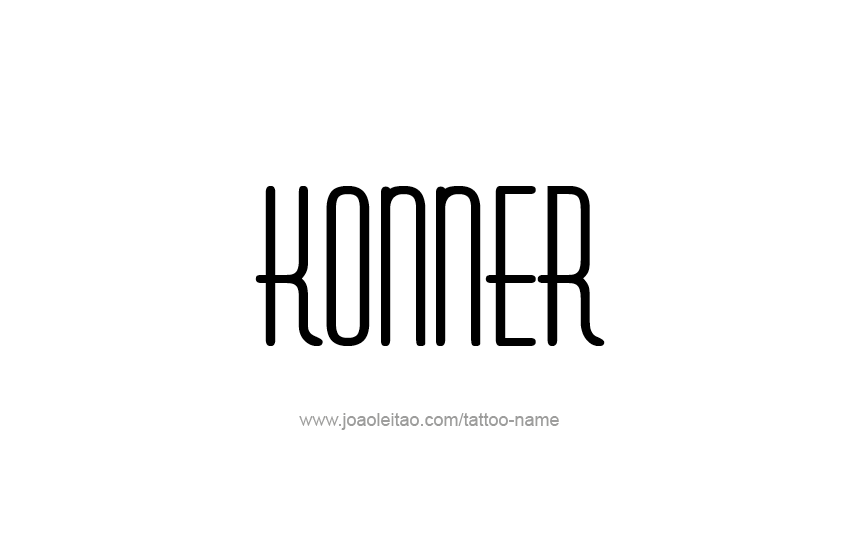 Tattoo Design  Name Konner   