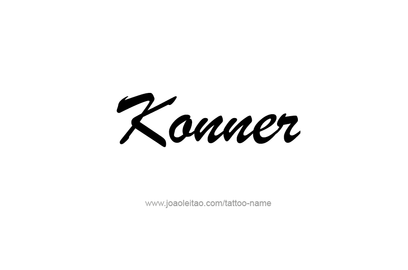 Tattoo Design  Name Konner   