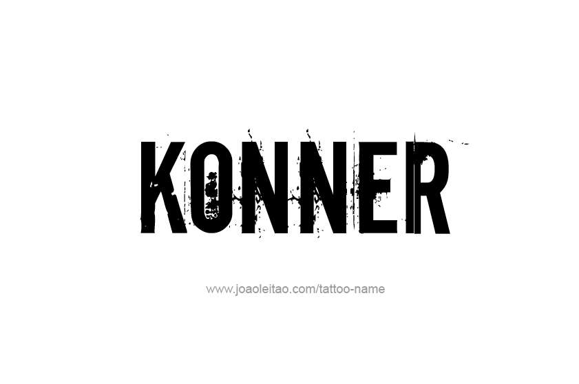 Tattoo Design  Name Konner   