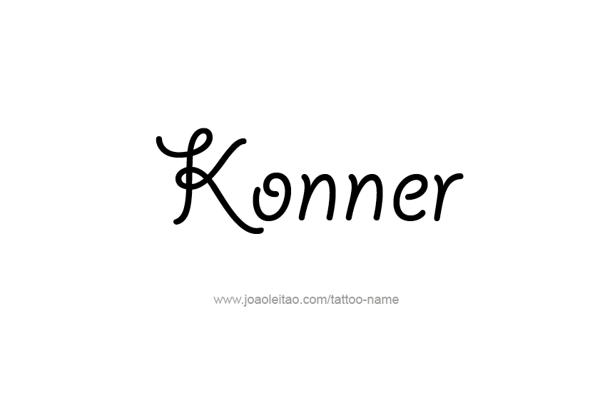 Tattoo Design  Name Konner   