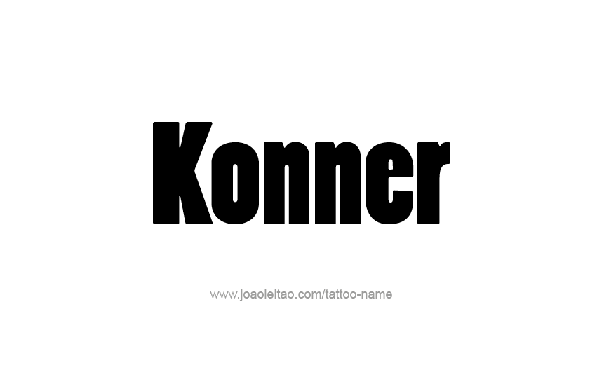 Tattoo Design  Name Konner   