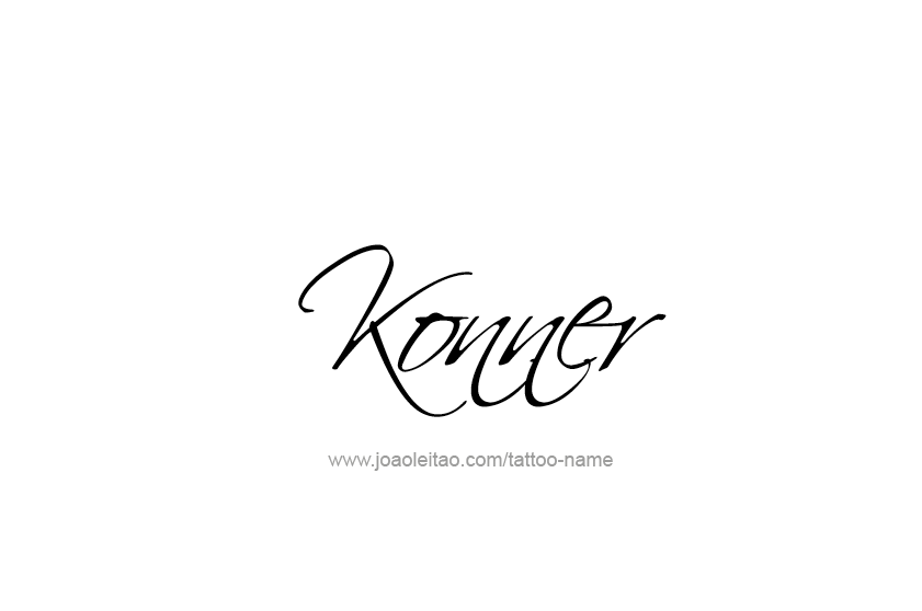 Tattoo Design  Name Konner   