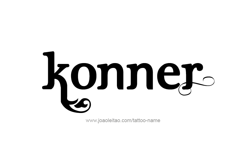 Tattoo Design  Name Konner   