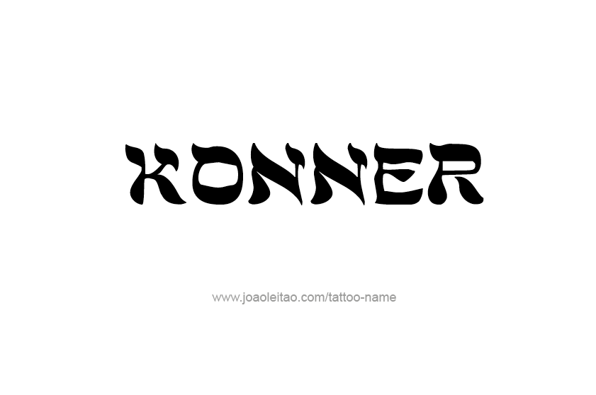 Tattoo Design  Name Konner   