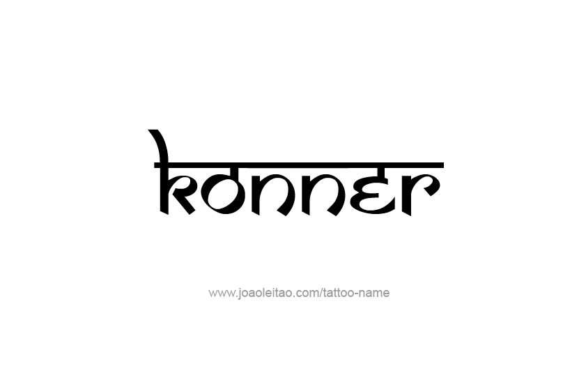 Tattoo Design  Name Konner   