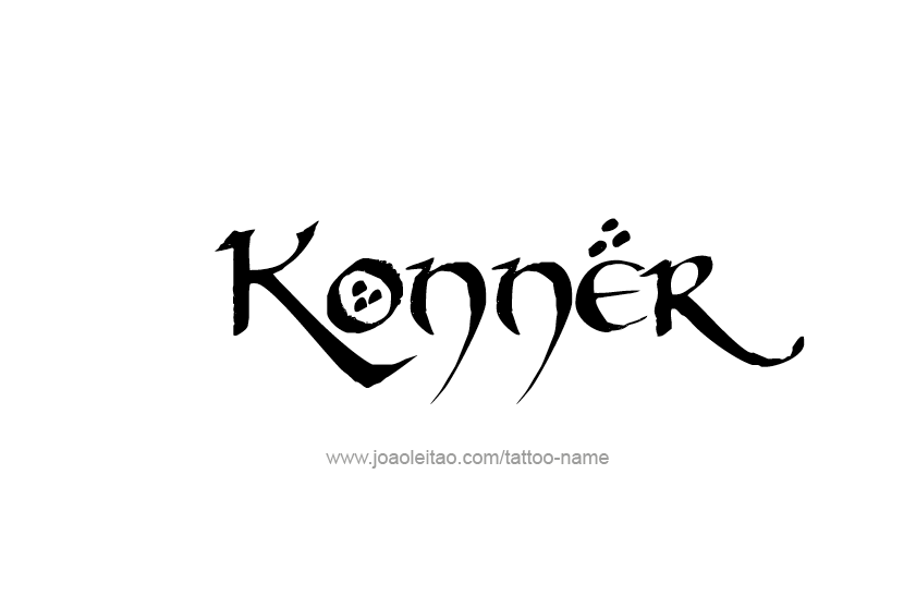 Tattoo Design  Name Konner   