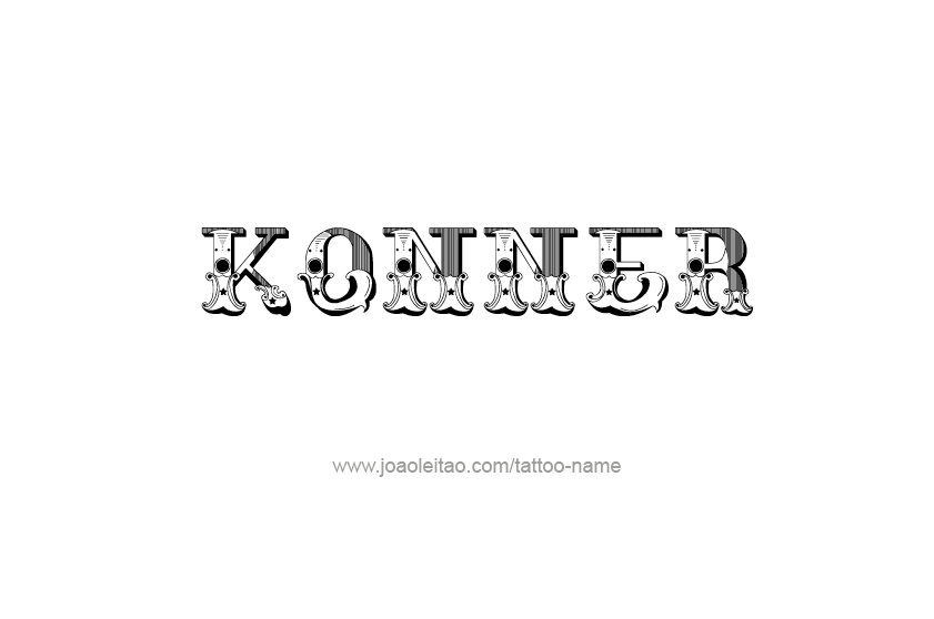 Tattoo Design  Name Konner   