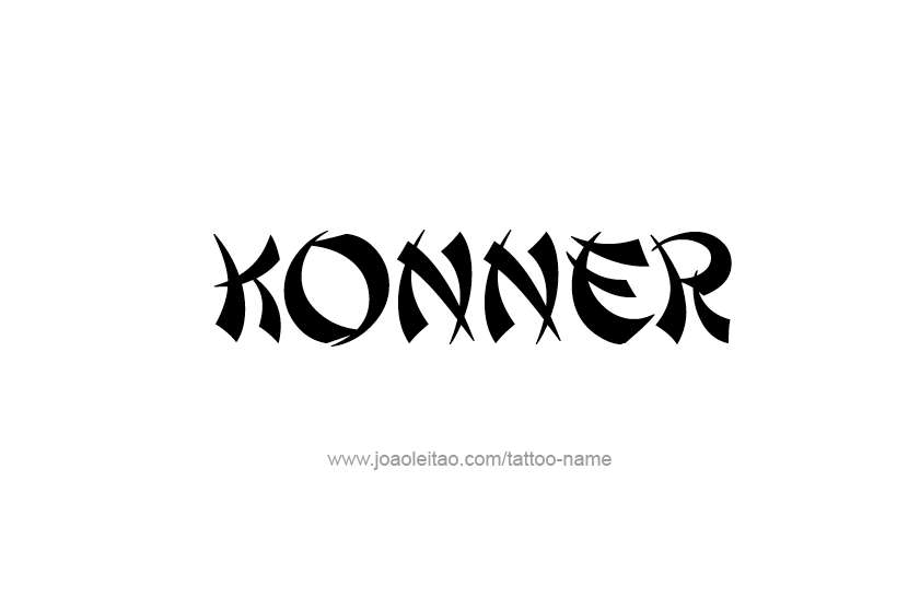 Tattoo Design  Name Konner