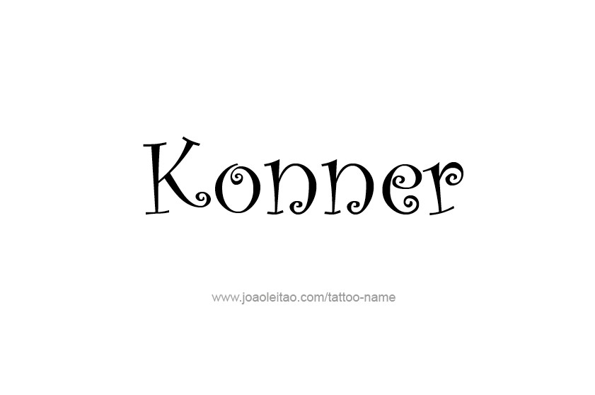 Tattoo Design  Name Konner   