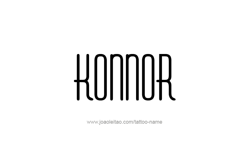 Tattoo Design  Name Konnor   