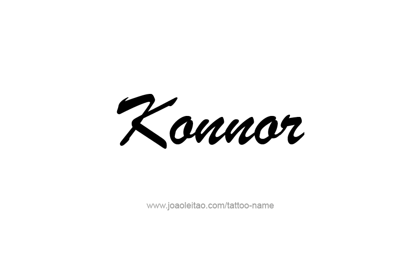 Tattoo Design  Name Konnor   