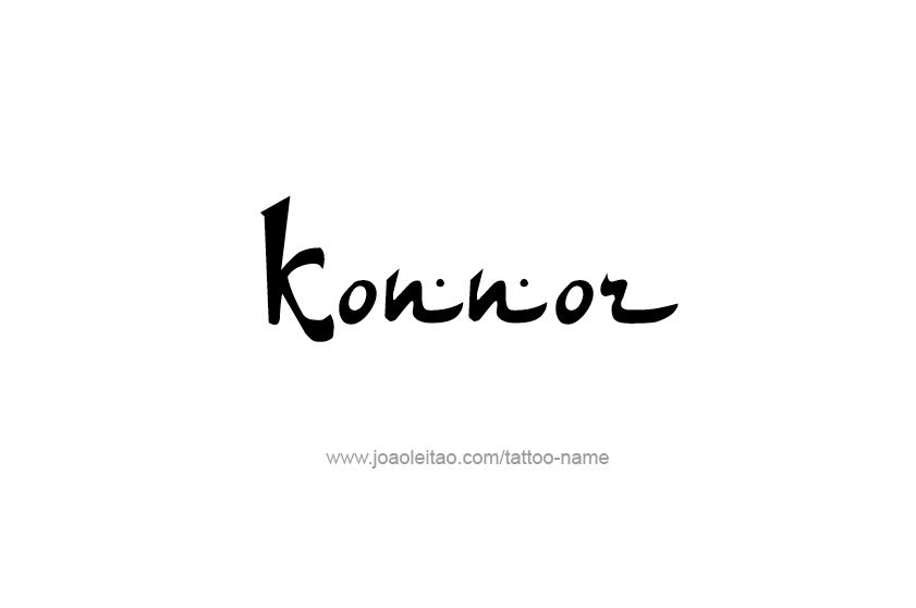 Tattoo Design  Name Konnor   