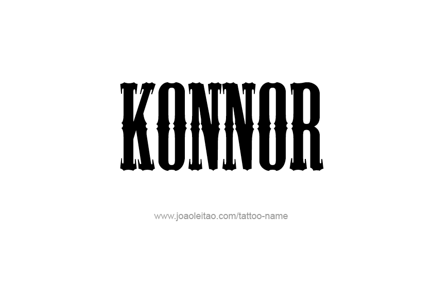 Tattoo Design  Name Konnor   