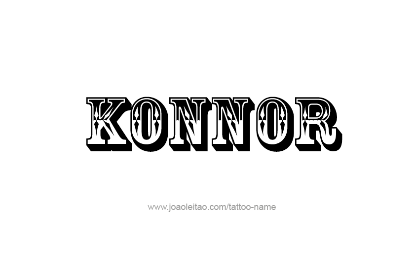 Tattoo Design  Name Konnor   
