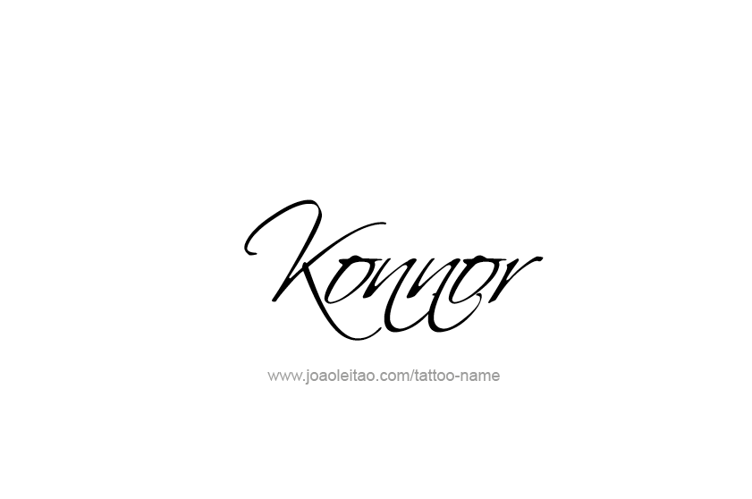 Tattoo Design  Name Konnor   