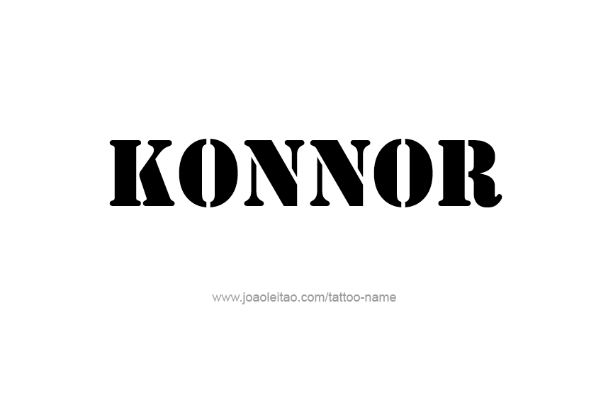 Tattoo Design  Name Konnor   