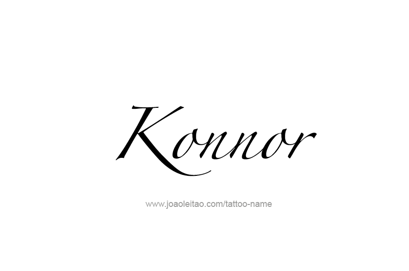 Tattoo Design  Name Konnor   
