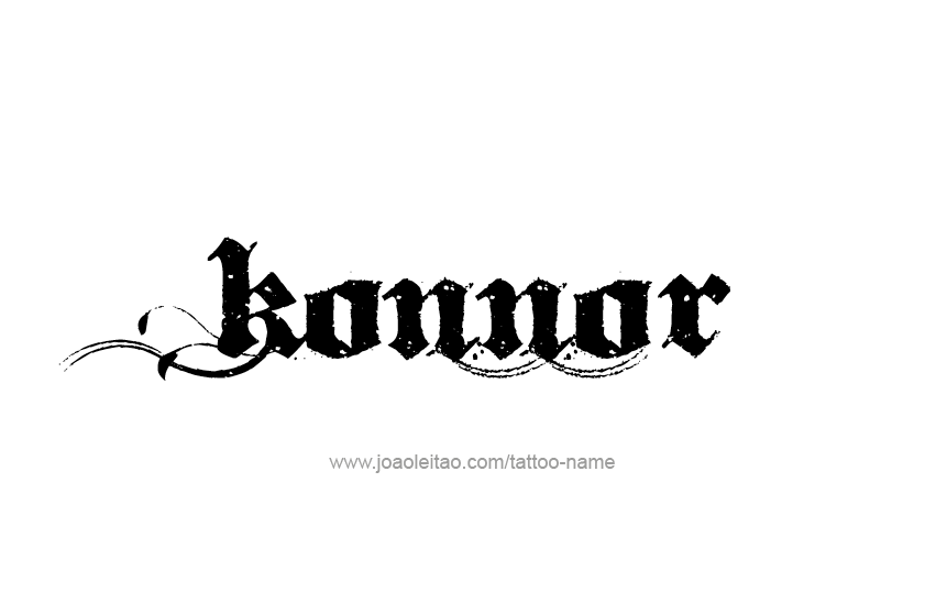 Tattoo Design  Name Konnor   
