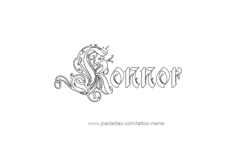 Tattoo Design  Name Konnor   