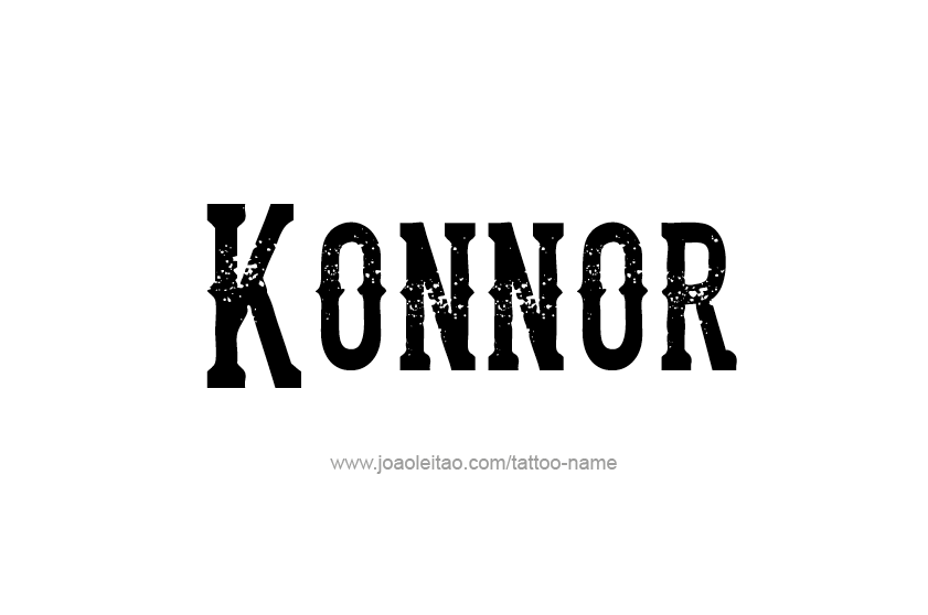 Tattoo Design  Name Konnor   