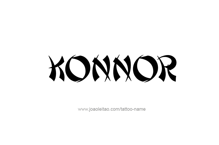 Tattoo Design  Name Konnor
