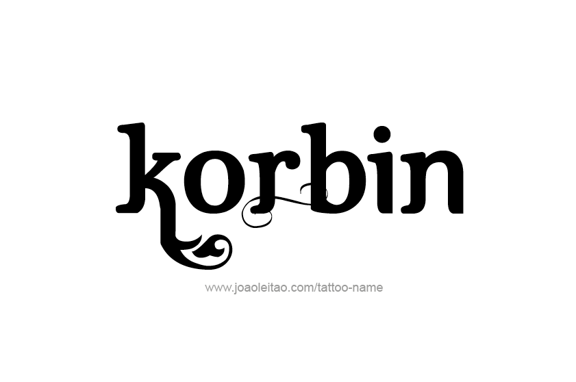 Tattoo Design  Name Korbin   