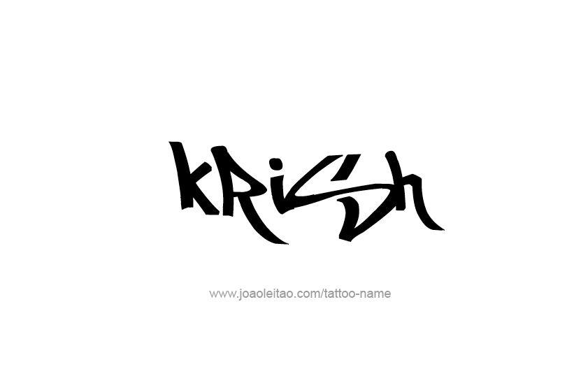 Tattoo Design  Name Krish   