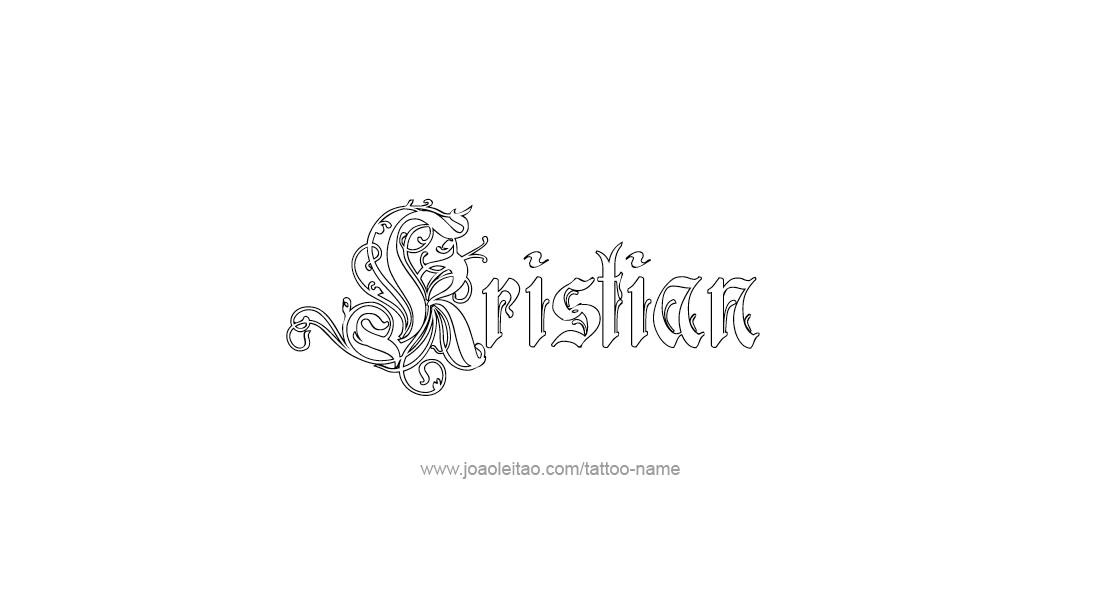 Tattoo Design  Name Kristian   