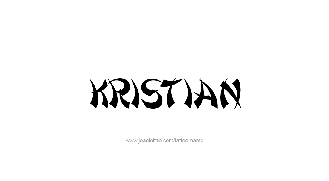 Tattoo Design  Name Kristian