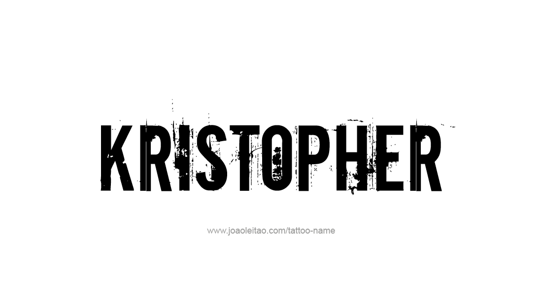 Tattoo Design  Name Kristopher   