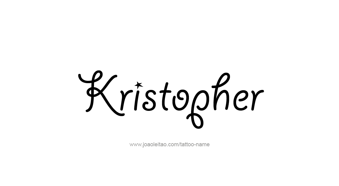 Tattoo Design  Name Kristopher   