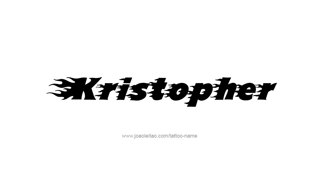 Tattoo Design  Name Kristopher   