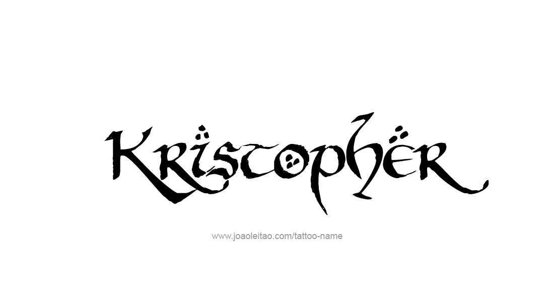 Tattoo Design  Name Kristopher   