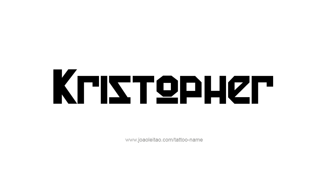 Tattoo Design  Name Kristopher   